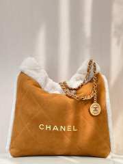 Chanel 22 Handbag Brown 37CM - 1