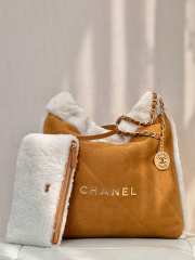 Chanel 22 Handbag Brown 37CM - 2