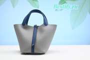 Hermes Picotin Lock 18 Grey&Blue - 1