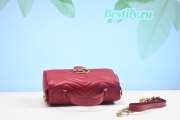 Gucci Marmont Crossbady handle bag with Red 498110 - 4