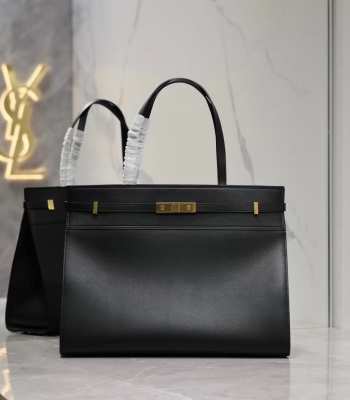 YSL Manhattan Tote Bag in Black 40CM