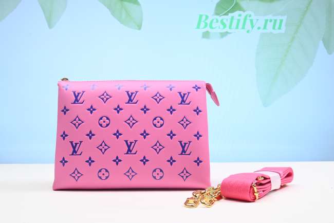 Louis Vuitton PM Pochette Coussin Pink and Blue  - 1