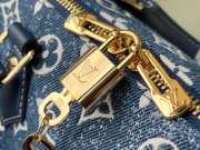 Louis Vuitton Speedy Bandouliere Blue M59609 25CM - 6