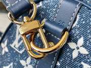 Louis Vuitton Speedy Bandouliere Blue M59609 25CM - 5