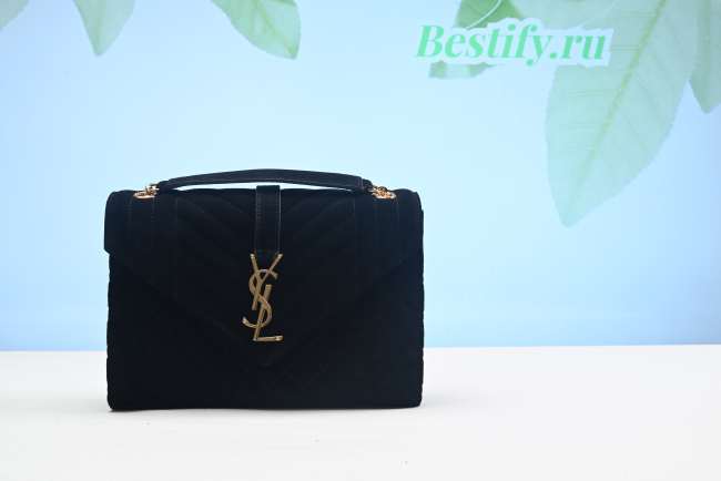 YSL Envelope Black Bag 24CM - 1