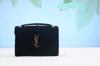 YSL Envelope Black Bag 24CM