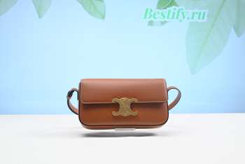 Celine Triomphe Shoulder Bag 194143 Caramel 20CM