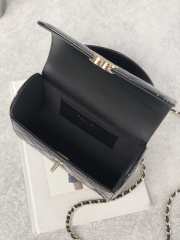 Chanel 23K Crossbody Bag Black with Silver Hardware - 4