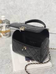 Chanel 23K Crossbody Bag Black with Silver Hardware - 6