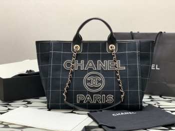 Chanel Shopping Bag Black 38CM