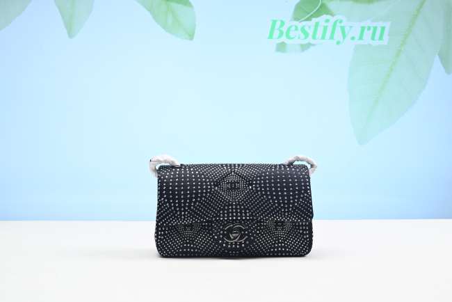 Chanel Classic Flap Bag Black A01112 20CM - 1