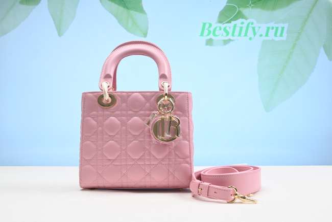 Dior Lady Bag Pink 20CM - 1