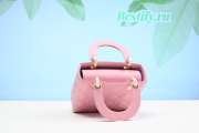 Dior Lady Bag Pink 20CM - 5