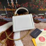 Dolce & Gabbana Small Devotion Envelope Top Handle Bag White - 5