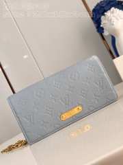 Louis Vuitton Monogram Wallet On Chain in Blue 20CM M83233 - 4