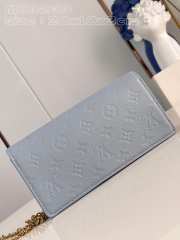 Louis Vuitton Monogram Wallet On Chain in Blue 20CM M83233 - 3