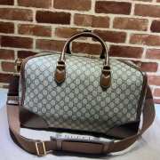 Gucci Large Duffle Bag with Interlocking G in Brown - 3