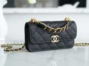 Chanel 22k Mini WOC Bag 17CM Black - 2