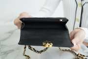 Chanel 22k Mini WOC Bag 17CM Black - 5