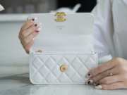 Chanel 22k Mini WOC Bag 17CM White - 2