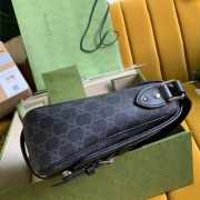 Gucci Messenger Bag Black GG Canvas 28CM - 6