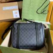 Gucci Messenger Bag Black GG Canvas 28CM - 5