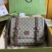 Gucci Messenger Bag Beige GG Canvas 28CM - 1