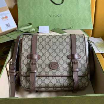 Gucci Messenger Bag Beige GG Canvas 28CM