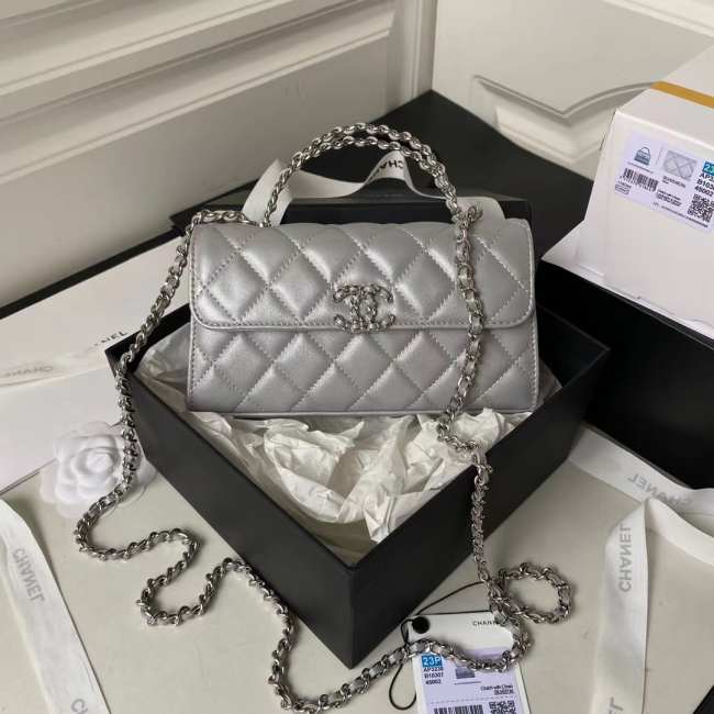 Chanel Handbag in Silver 19CM AP3238  - 1