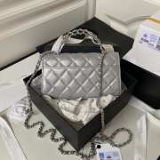 Chanel Handbag in Silver 19CM AP3238  - 6