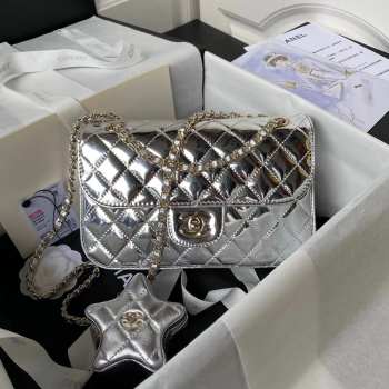 Chanel Flap Bag in Silver AS4648