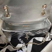 Chanel Flap Bag in Silver AS4648 - 2