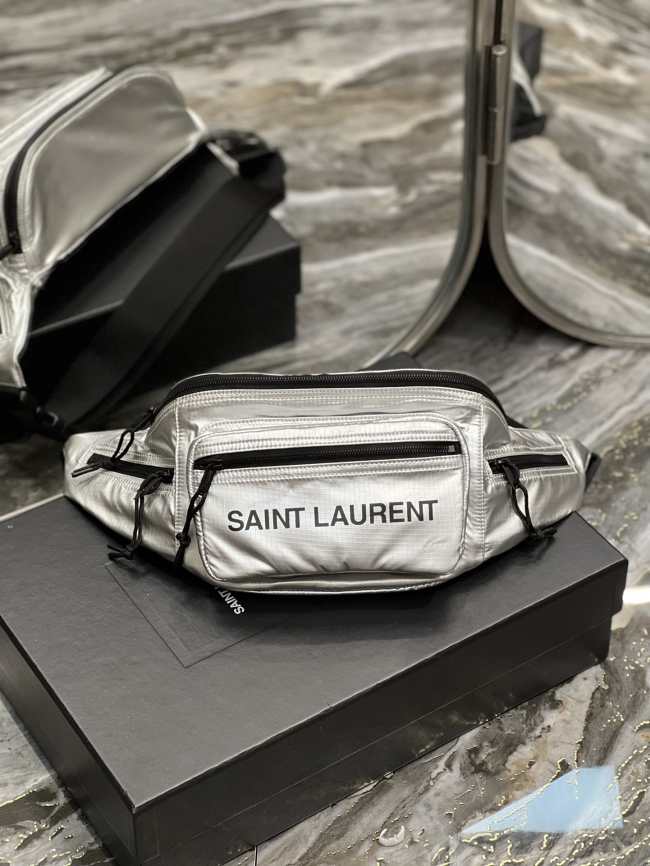 YSL Bumbag in Silver 24CM - 1