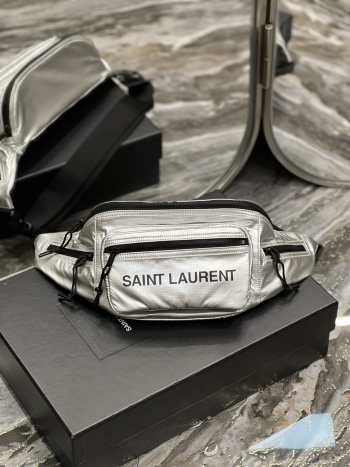 YSL Bumbag in Silver 24CM