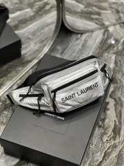 YSL Bumbag in Silver 24CM - 2