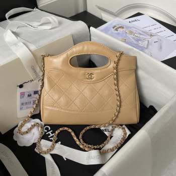 Chanel Mini 31 Bag in Apricot 20.5CM