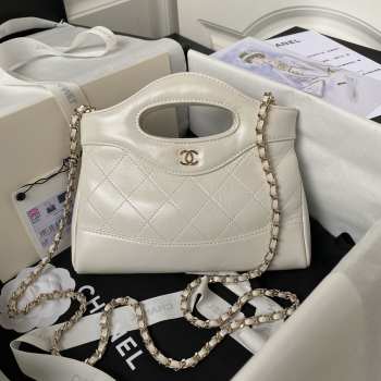 Chanel Mini 31 Bag in White 20.5CM