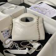 Chanel Mini 31 Bag in White 20.5CM - 5