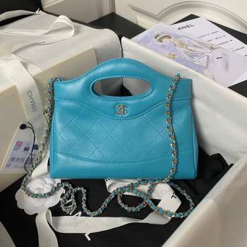 Chanel Mini 31 Bag in Blue 20.5CM