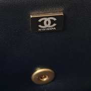 Chanel Flap Bag with Handle Black 21CM - 3