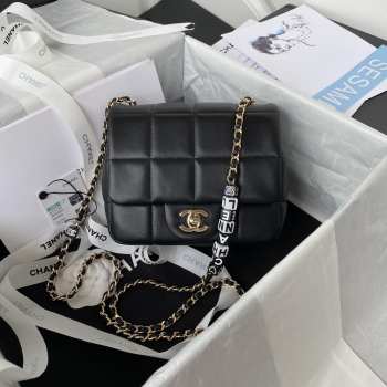 Chanel Should Bag Black 17CM AS3330