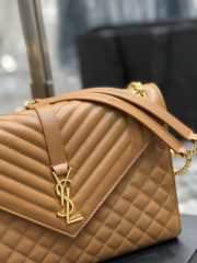 YSL Envelope Large Bag Caramel 31CM - 6