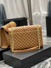 YSL Envelope Large Bag Caramel 31CM - 3