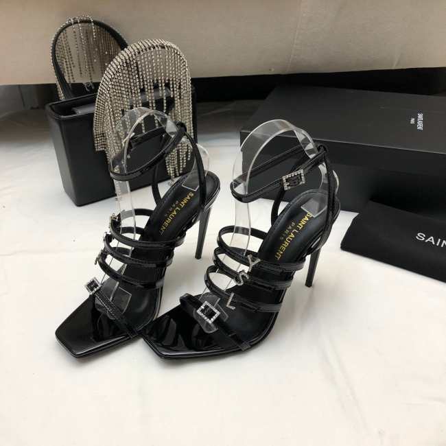 YSL Sandal Heels Black - 1