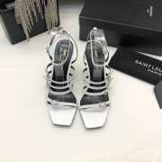 YSL Sandal Heels White - 6