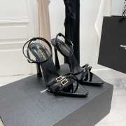 YSL Sandal Heels Black 001 - 3