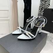 YSL Sandal Heels White 001 - 1