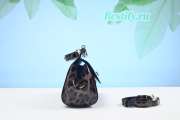 Dolce&Gabbana Sicily Small Leopard Print Brown Top Handle Bag 29CM - 5