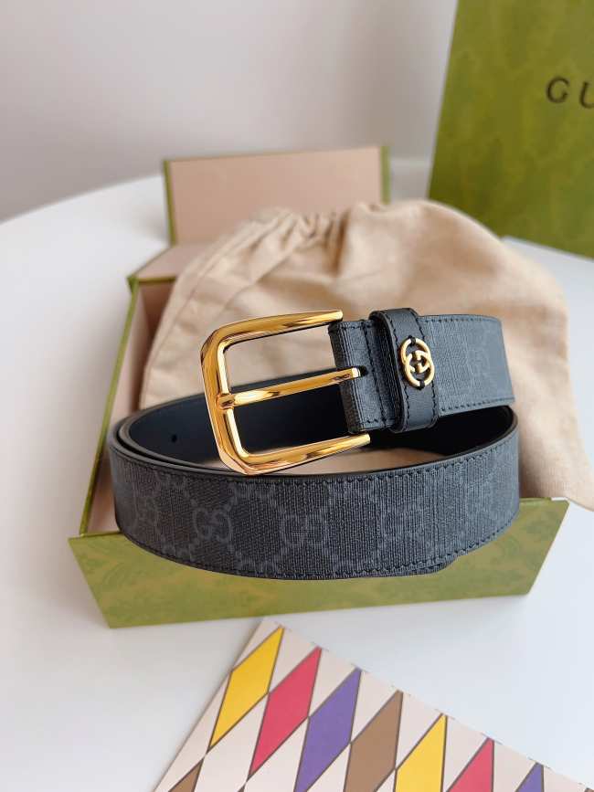 Gucci GG Belts Gold & Silver 3.5CM 03 - 1