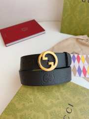 Gucci GG Belts Gold Black 04 - 1